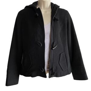 Esprit ~ Black Wool Blend Jacket ~ Toggle button closure ~ size Medium